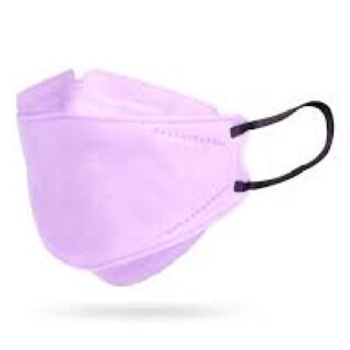 Quip 95 KN95 5 Ply Face Mask, Singly Packed in Polybag, Packet of 25 Pcs, Light Purple