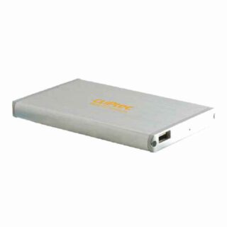 Pocket Data – 2.5-inch USB 3.0 SATA HDD Enclosure (Support 1TB, Carrying Pouch, Aluminium Case) Cliptec Silver