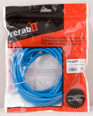 Patch Cable Cat6 5M Terabit Blue