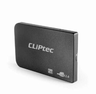USB 2.0 2.5-inch SATA HDD Box Cliptec Black