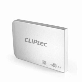 USB 2.0 2.5-Inch SATA HDD Box Cliptec Silver – A Reliable Storage Solution