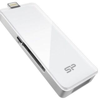 Usb 3.0 Flash Drive With Lightning Z30 For Ios Devices 32Gb Silicon Power White