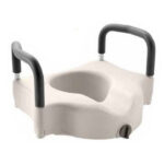 Raised Toilet Seat With Armrest 43.5x52x32.5cm – Comfortable, Safe & Supportive Bathroom Aid
