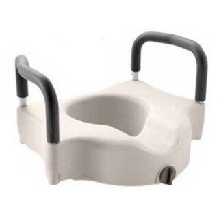 Raised Toilet Seat With Armrest 43.5x52x32.5cm – Comfortable, Safe & Supportive Bathroom Aid