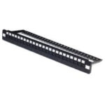 19inch 1U UTP 24-Port Empty Patch Panel with Dust Cover and 24 Cat6 Keystone Jacks – Netlink