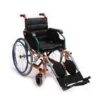 Powder-Coated Steel Pediatric Wheelchair – Folding Back, Flip-Up Armrest, Detachable Leg rest