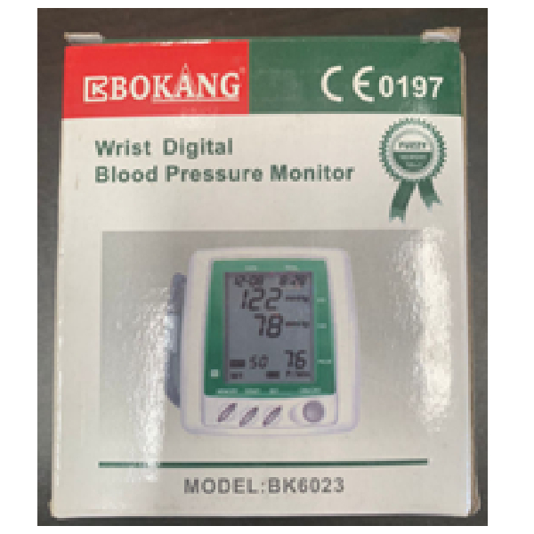 Wrist Digital Blood Pressure Monitor, Uses 2Xaaa Batteries, Not Included