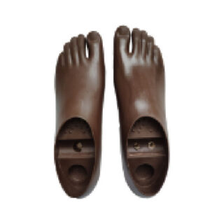 F805 Double Axis Dynamic Foot With 2 Holes, Adult Size, Left / Right, Dark Brown / Terra Color Size 22-30
