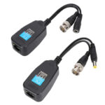 BNC to RJ45 Video Balun Connector – With Power Jack