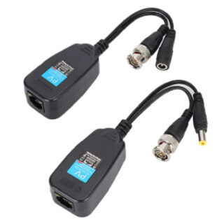 BNC to RJ45 Video Balun Connector – With Power Jack
