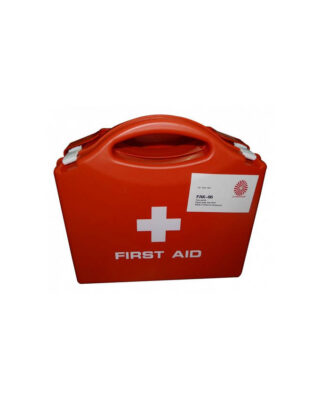First Aid Kit In Plastic Case Orange