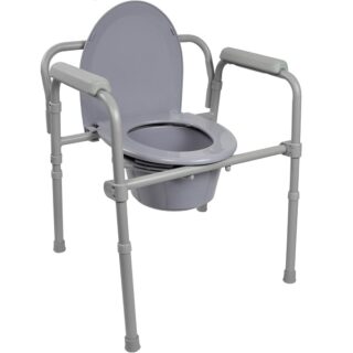 Commode Chair Steel Size-50.5×53.5×63.5-78.5cm