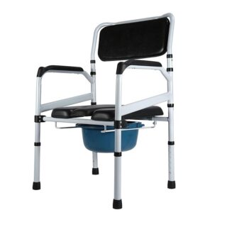 Commode Chair Aluminum, Size-57.5x45x95-105cm