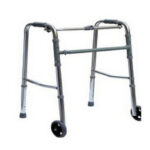 Aluminium Folding Walker, W/Two 5inch Castors