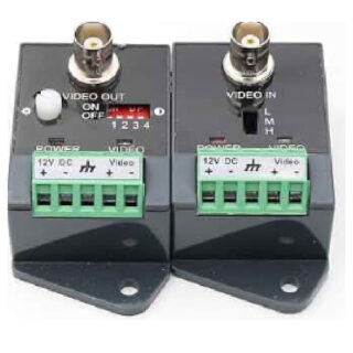 12Vdc, Active Video Balun 1 Pair, Receiver And Transmitter