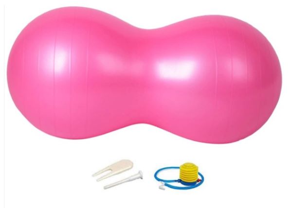 PVC Peanut Gym Ball 90cm Red/Blue