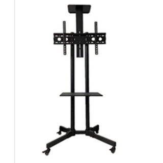 TV Mobile Trolley Compatible With 32-65 Inch TV, Tilt Angle 15 Deg