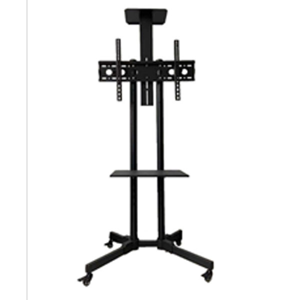TV Mobile Trolley Compatible With 32-65 Inch TV, Tilt Angle 15 Deg