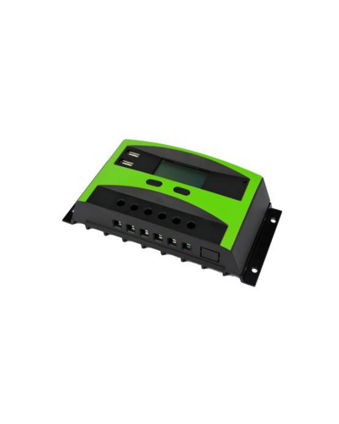 Charge Controller 30Amp With Digital Display & 2Xusb Output – 12/24V Green - Image 3