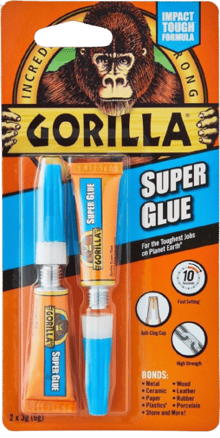 Gorilla Super Glue Tube 2x3Grams
