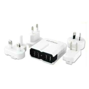 Quad Usb Charger Travel Kit 2100A Cliptec