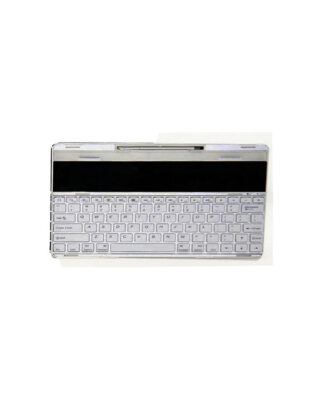 Aluminum Bluetooth3.0 Keyboard For Ipad2/3/4, Solar Charges And Keeps Charge With Touch Pen