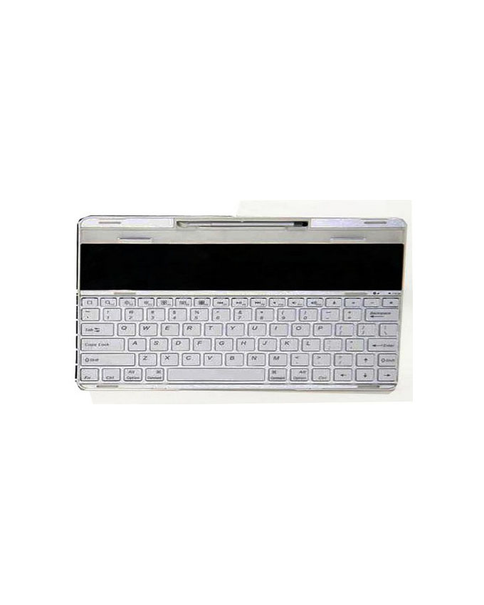 Aluminum Bluetooth3.0 Keyboard For Ipad2/3/4, Solar Charges And Keeps Charge With Touch Pen