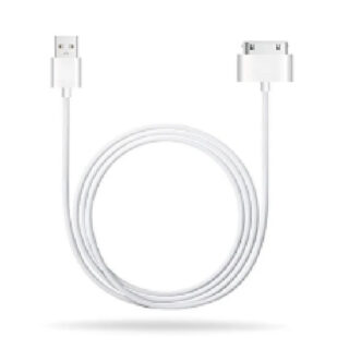 ConnectPro USB to iPod/iPhone/iPad Adapter Cable White PVC Jacket