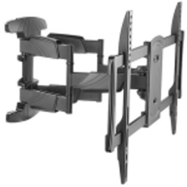 TV Wall Mount Elegant Full Motion, Free-Tilting Design, Swivel Arms, Cable Management