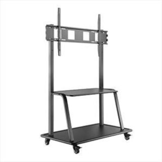Ultra-Heavy Duty Steel Mobile TV Trolley, TV Weight Capacity – 150kg, Fit Screen Size (60-105) Inch Terabit By Lumi