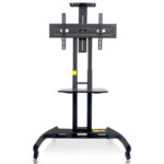Free Standing Bracket With Castor With Dvd Stand On It