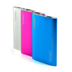 Fuel5000, 5000Mah Polymer Portable Charger Cliptec Silver