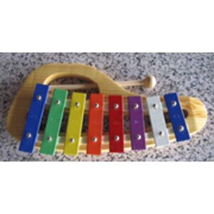 Metallophone Wodden & Metal, 8 Tone, L-31cm, W-14.5cm