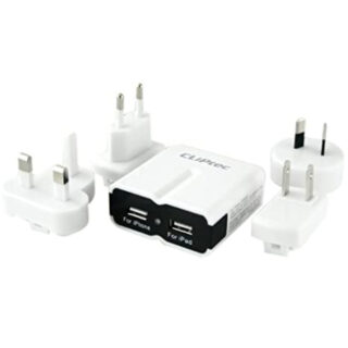 Dual Usb Charger Travel Kit(2100A) Cliptec