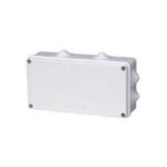 Keep your electrical connections organized and secure with the Junction Box Plastic Ivory Color 200X100X70 by Sunpower. This durable and weather-resistant box is specifically designed to protect your wiring and components, providing an ideal solution for both residential and commercial applications.  High-Quality Plastic Construction Made from premium plastic, the Junction Box 200X100X70 offers excellent durability, ensuring long-lasting protection for your electrical system. The ivory color gives the box a neat, clean look that complements any environment, while the robust material safeguards against harsh weather conditions.  Spacious Design for Versatile Use With its 200x100x70mm dimensions, this junction box provides ample space to house multiple electrical connections, making it perfect for complex setups. Whether you’re dealing with control panels, electrical circuits, or any other wiring needs, this box ensures you have the space and organization needed for efficient installation.  Easy Installation Process The Junction Box 200X100X70 is designed for simple and quick installation. Whether you’re installing it in indoor or outdoor spaces, this box offers a secure and safe solution that is both practical and reliable.  Key Features of the Junction Box Dimensions of 200x100x70mm for spacious and organized setups Durable plastic material that is weather-resistant and long-lasting Ivory color that provides a professional and polished appearance Ideal for indoor and outdoor applications Easy installation ensures a smooth and quick setup Why Choose the Sunpower Junction Box? The Sunpower Junction Box 200X100X70 combines durability, ample space, and a professional finish to provide the perfect solution for your electrical systems. Its high-quality plastic construction and sleek ivory color make it the ideal choice for both residential and commercial use.