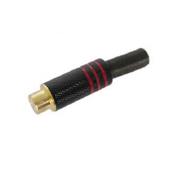 RCA Plug Metal Red / Black