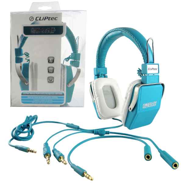 Stereo Multimedia Headset Ozone Cliptec Blue - Whitesun Group