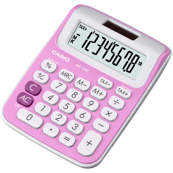 Desktop Calculator 8 Digits Casio Pink – Compact Casio Desk Calculator - Whitesun Group