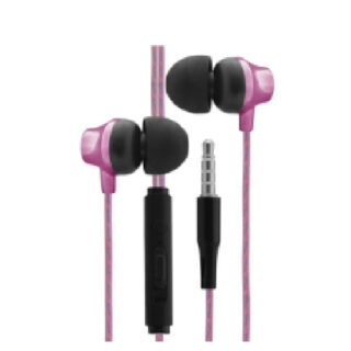 Cliptec Urban-Music Multimedia In-Ear Earphone With Microphone And Controller(Roae pink)