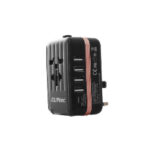 Cliptec Universal Travelling Plug Adaptor With 4 Usb Ports(3.5A)-Rose Gold