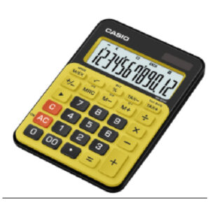 MS-20NC-BYW Desktop Calculator 12 Digit Casio Black & Yellow