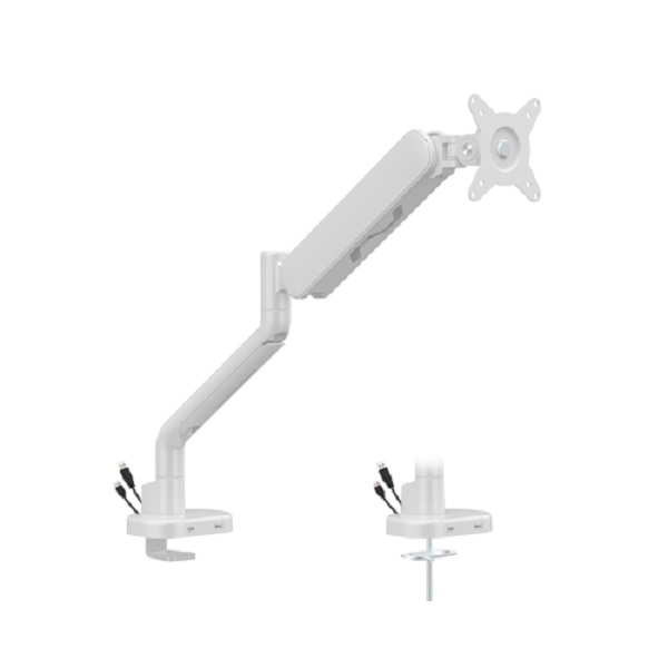 Single Monitor/TV Desktop Mounting Arm – Fully Adjustable & Space-Saving