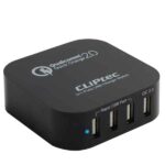 Turbo 4-30W 3+1 Ports Quick Charger 2.0 Usb Charger Station Cliptec