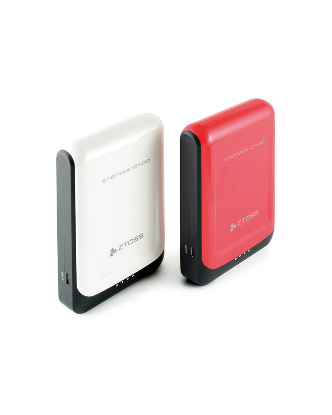 Energee 10400Mah Portable Charger ( White,Red ) Ztoss