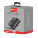 Cliptec Universal Travelling Plug Adaptor With 4 Usb Ports(3.5A)-Silver (1)