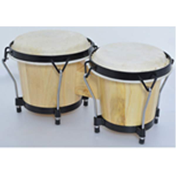 6inch 7inch Bongo Drum Natural Wood Color - Whitesun Group