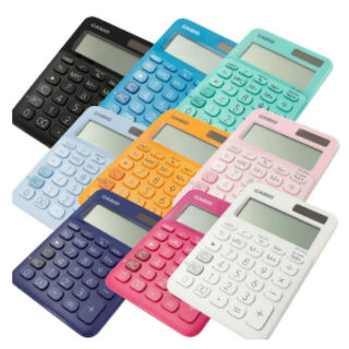 Desk Top Calculator 12 Digits Casio Ms20Tv 2 Way, Colorful