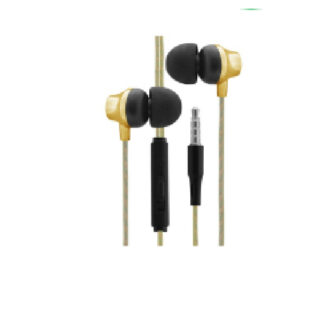Cliptec Urban-Music Multimedia In-Ear Earphone With Microphone And Controller(Gold)