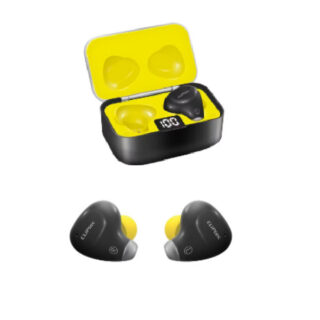 Cliptec Bluetooth Touch Control Digital True Wireless Stereo Earphone (Elements) – Black/Yellow