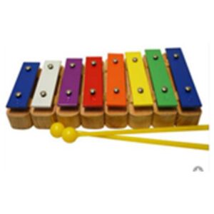 Metallophone Wooden & Metal, 8 Tone, 23X13X3cm (LXWXH)